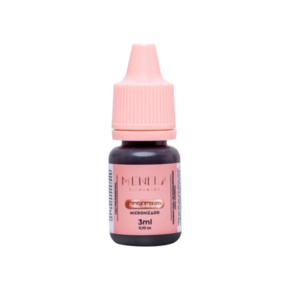 Pigmento Menela Mr. Shark Castanho Escuro Intenso Orgânico Micropigmentação Sobrancelhas 3ml
