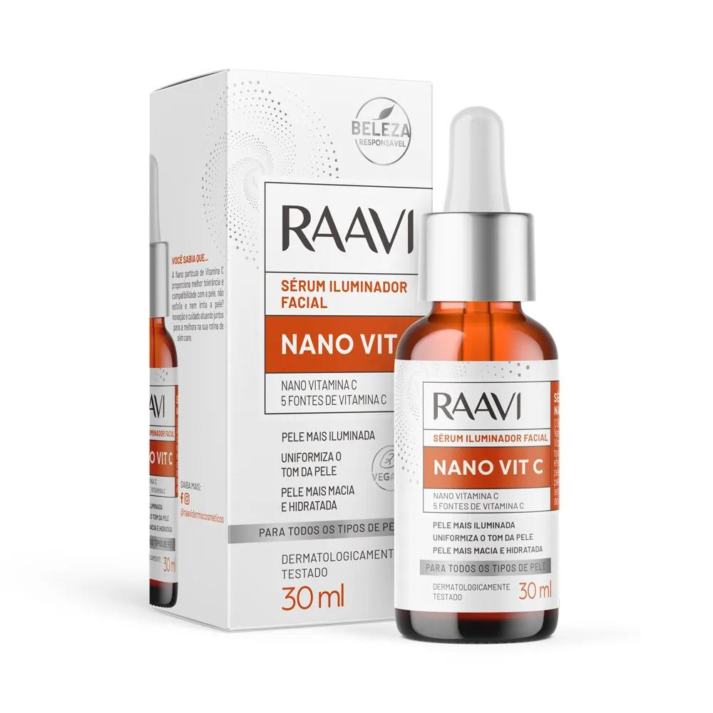 Sérum Facial Iluminador Nano Vitamina C Raavi 30ml