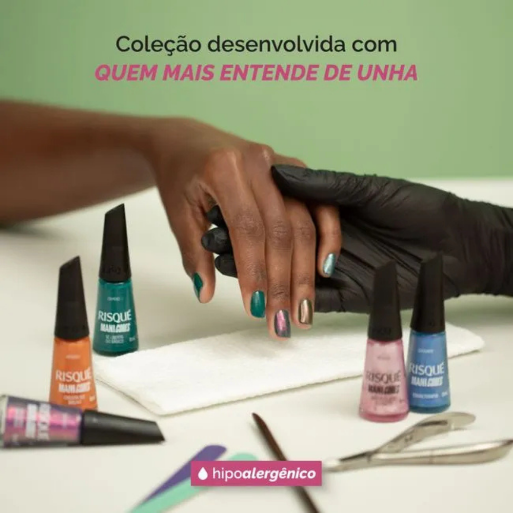Esmalte Risqué Manicores Metálico Não Esquece Do Gritti 8ml