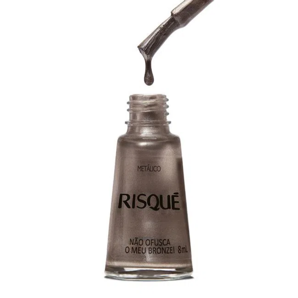 Esmalte Risqué Metálico Não Ofusca Meu Bronze 8ml - Bronze
