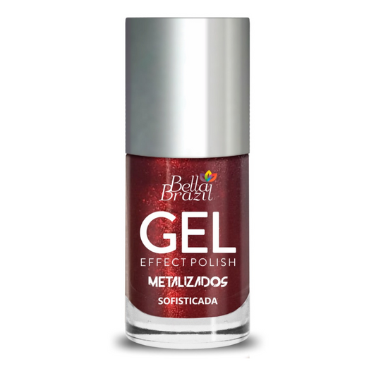 Esmalte Bella Brazil Efeito Gel Metalizado 216 Sofisticada 9ml