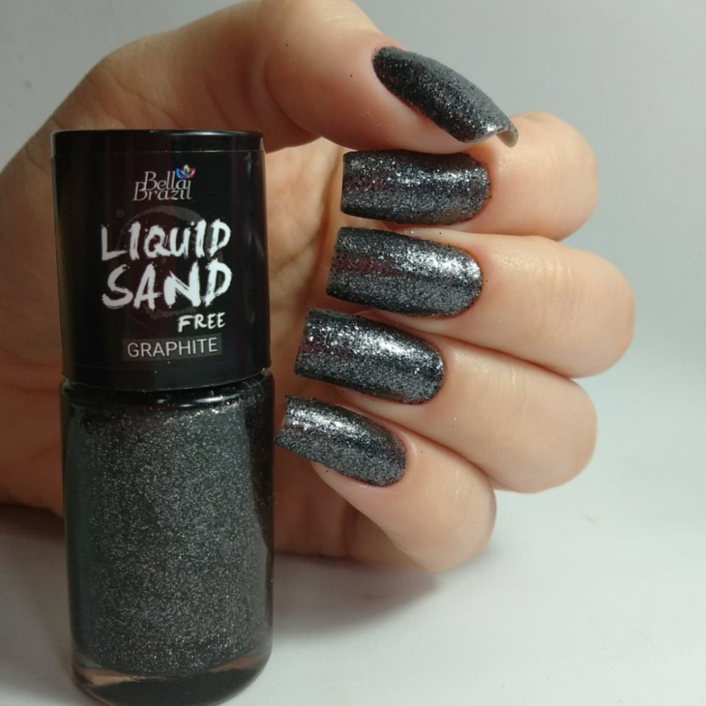 Esmalte Bella Brazil Liquid Sand 1305 Graphite