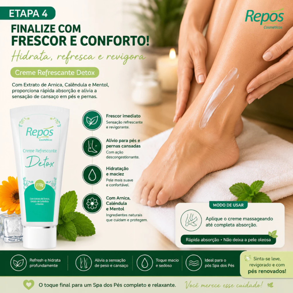 Kit Detox Para Pés Repos