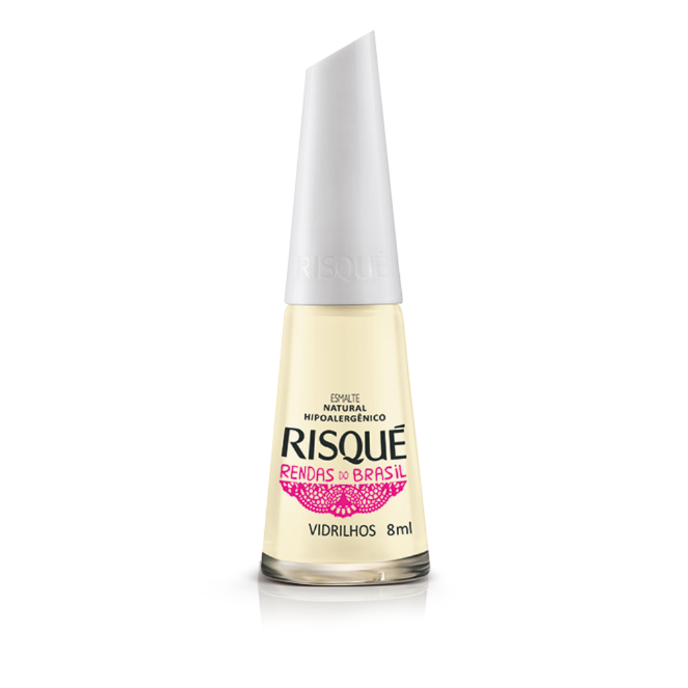 Esmalte Risqué Natural Vidrilhos 8ml - Renda - Natural