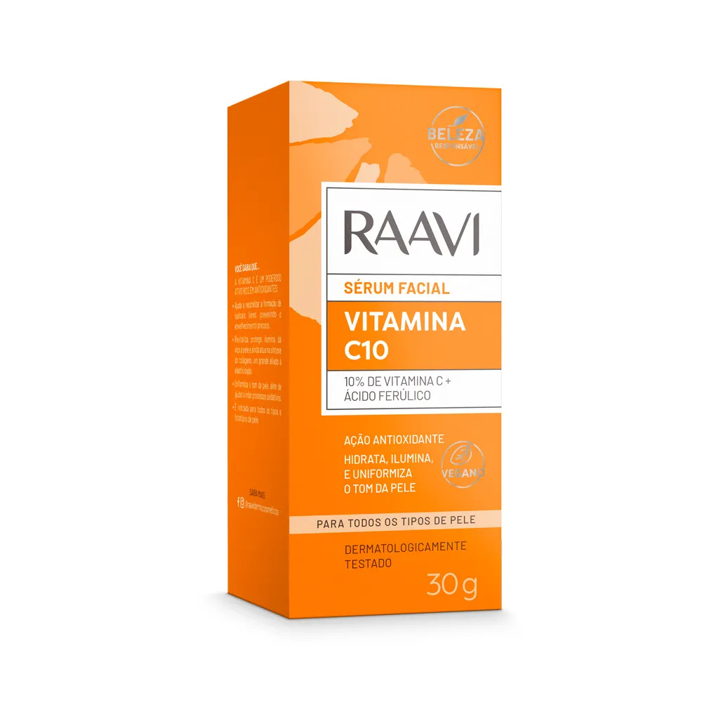Sérum Facial Vitamina C10 Raavi 30g