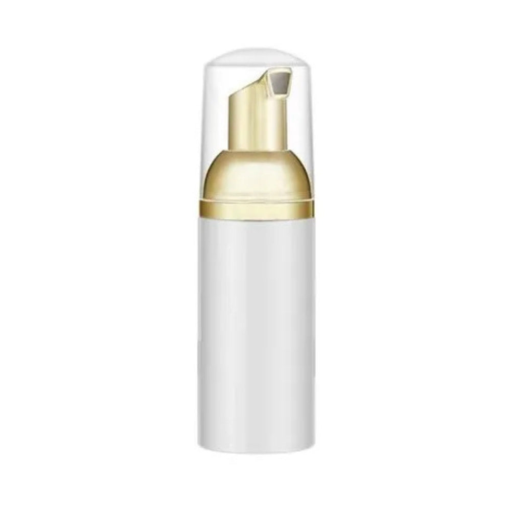 Frasco Pump Espumador Transparente Com Dourado
