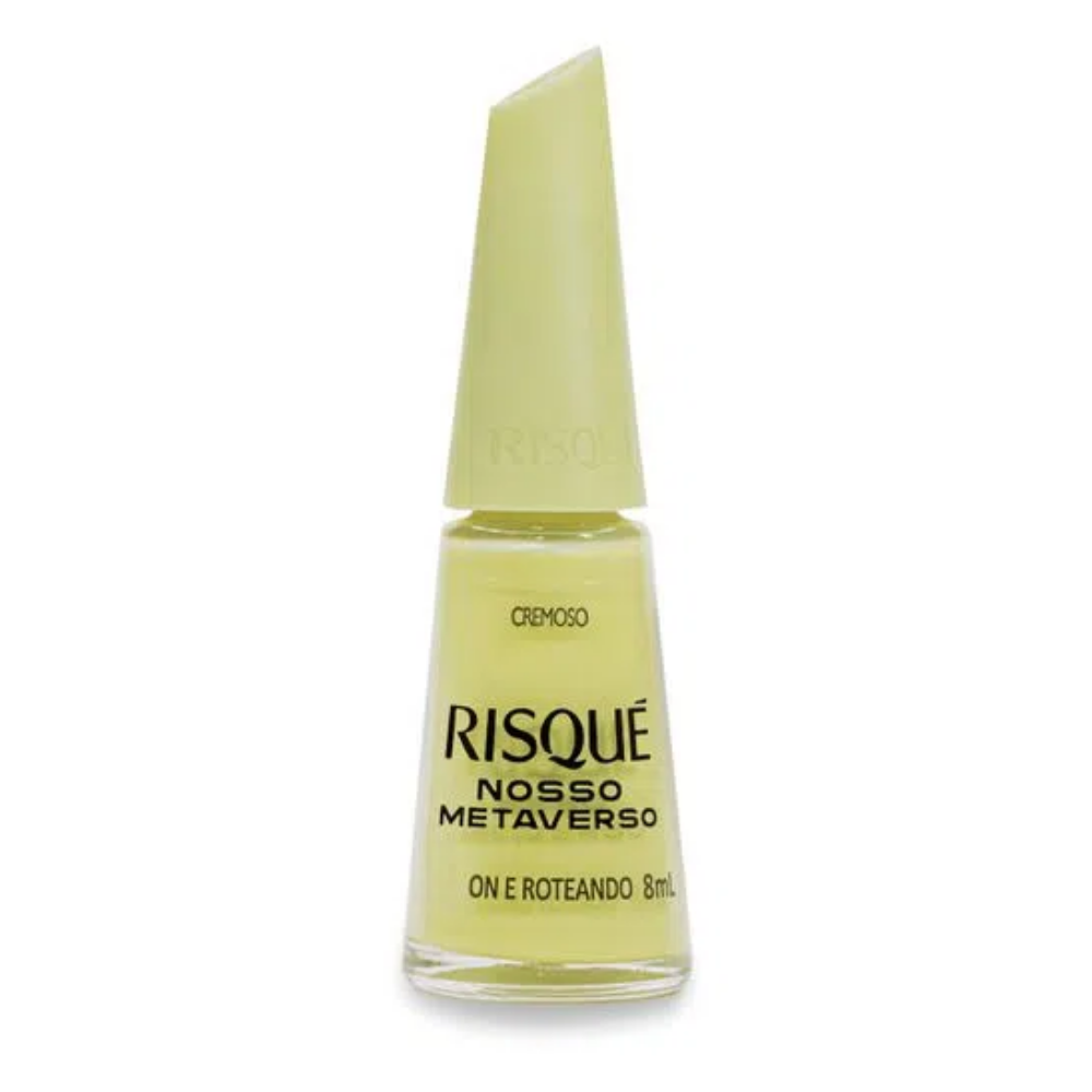 Esmalte Risqué Cremoso On E Roteando 8ml - Verde - Nosso Metaverso