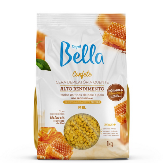 Cera Depilatória Confete Mel Depil Bella 1kg