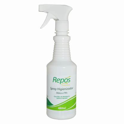 Spray Higienizador Mãos E Pés 480ml Repos