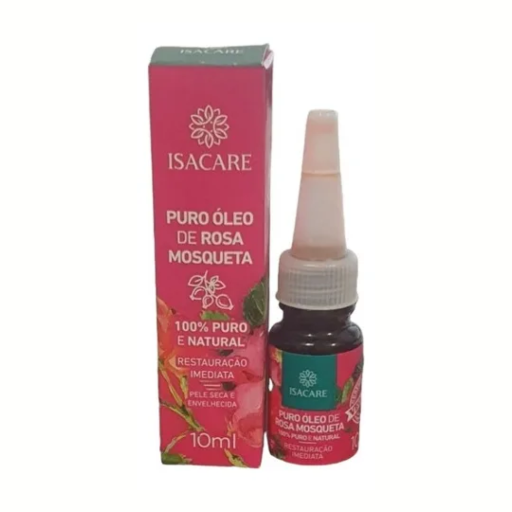 Óleo 100% De Rosa Mosqueta Natural Isacare 10ml