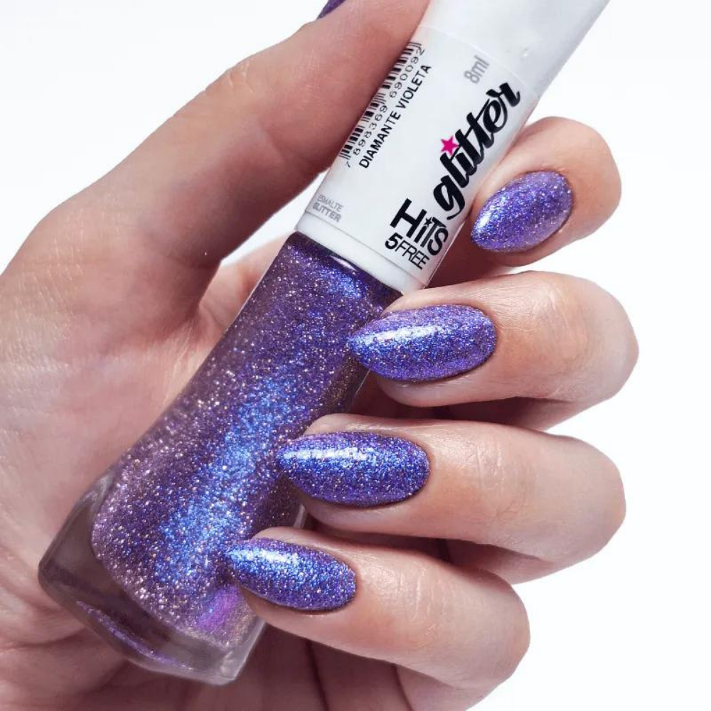 Esmalte Hits Glitter Diamante Violeta 8ml