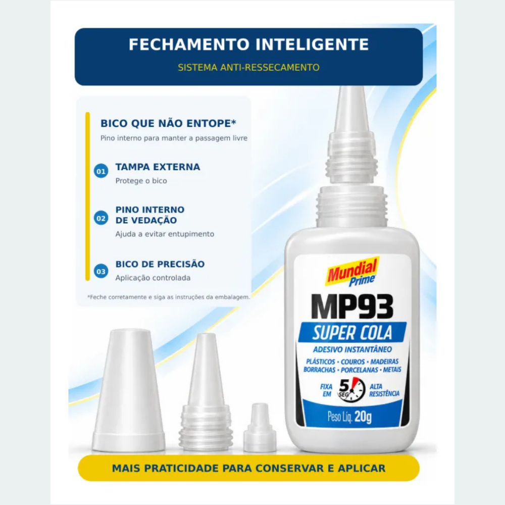 Cola Instantânea MP93 Mundial Prime 20g