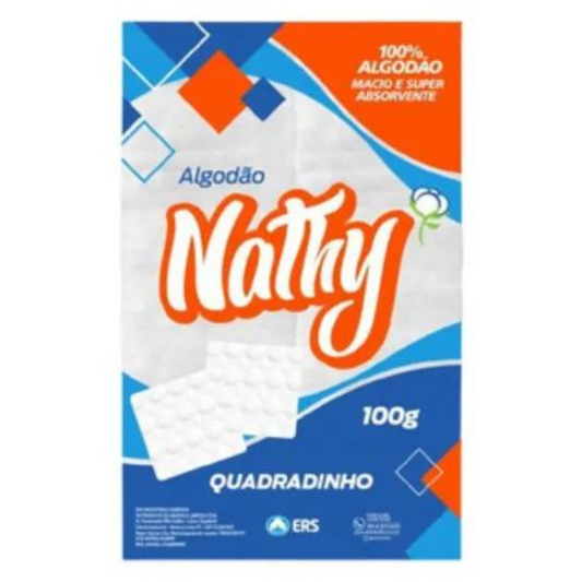 Algodão Quadrado Nathy 100g