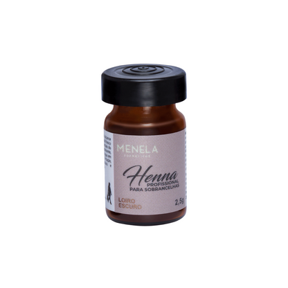 Kit Henna E Fixador Menela Loiro Escuro 2,5g