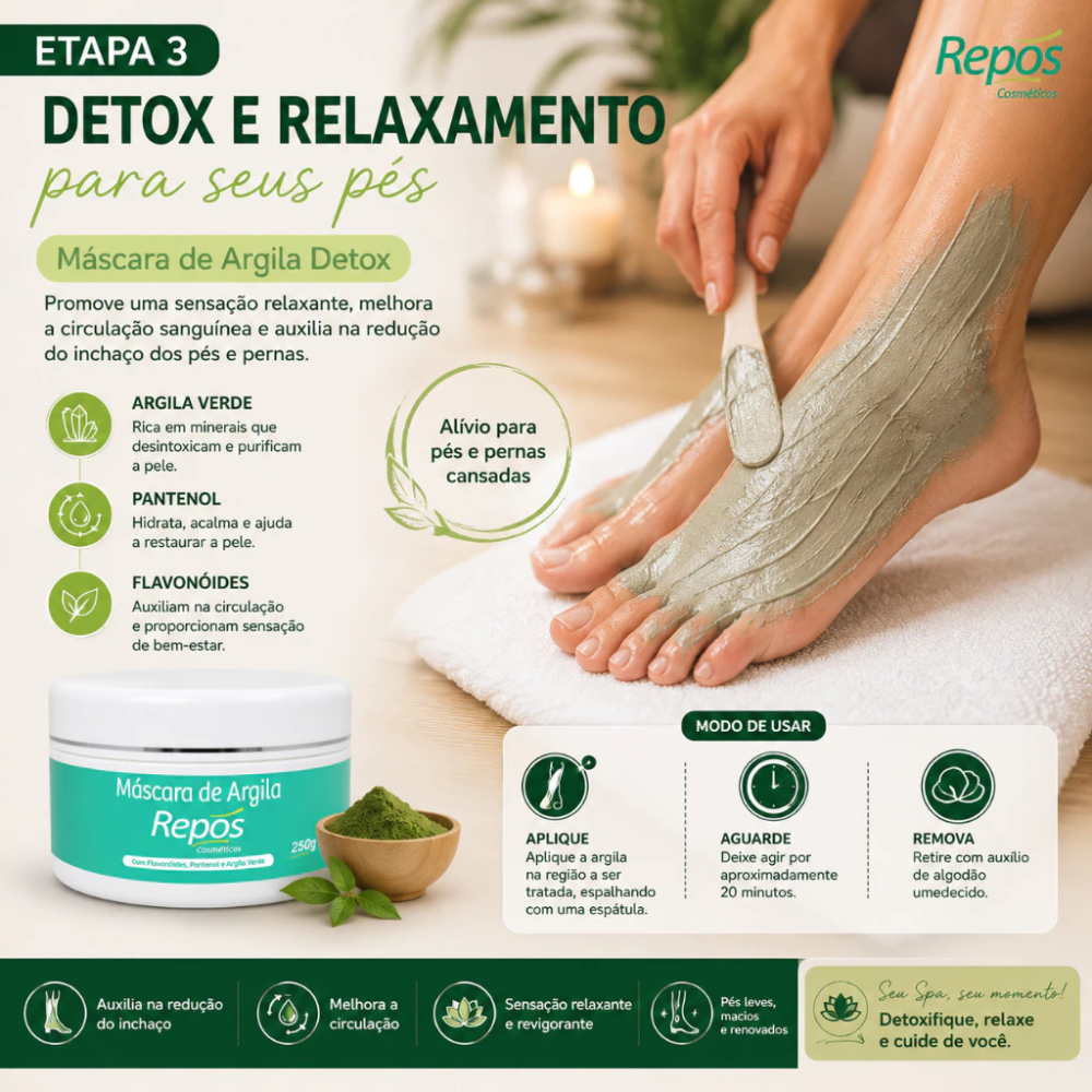 Kit Detox Para Pés Repos