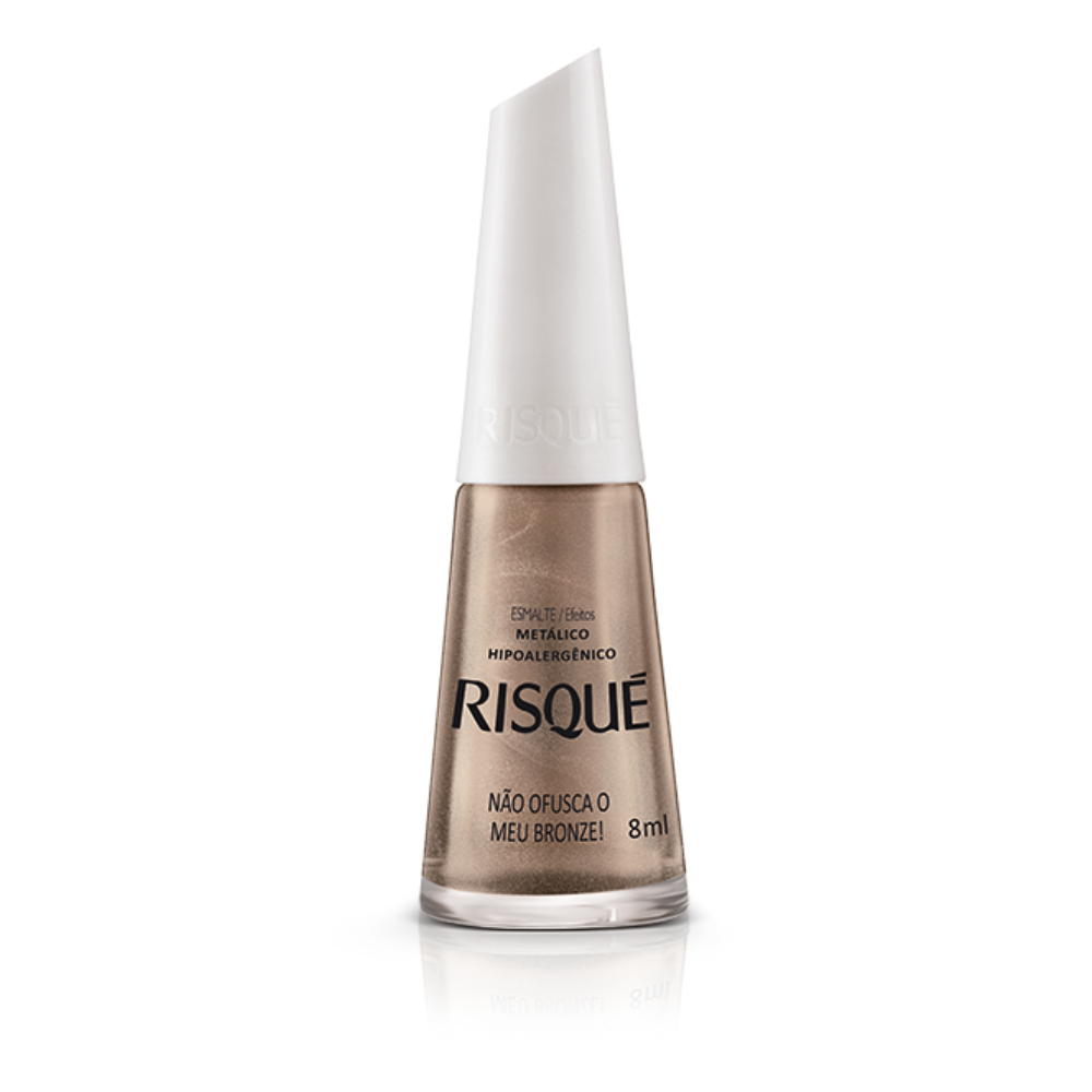 Esmalte Risqué Metálico Não Ofusca Meu Bronze 8ml - Bronze
