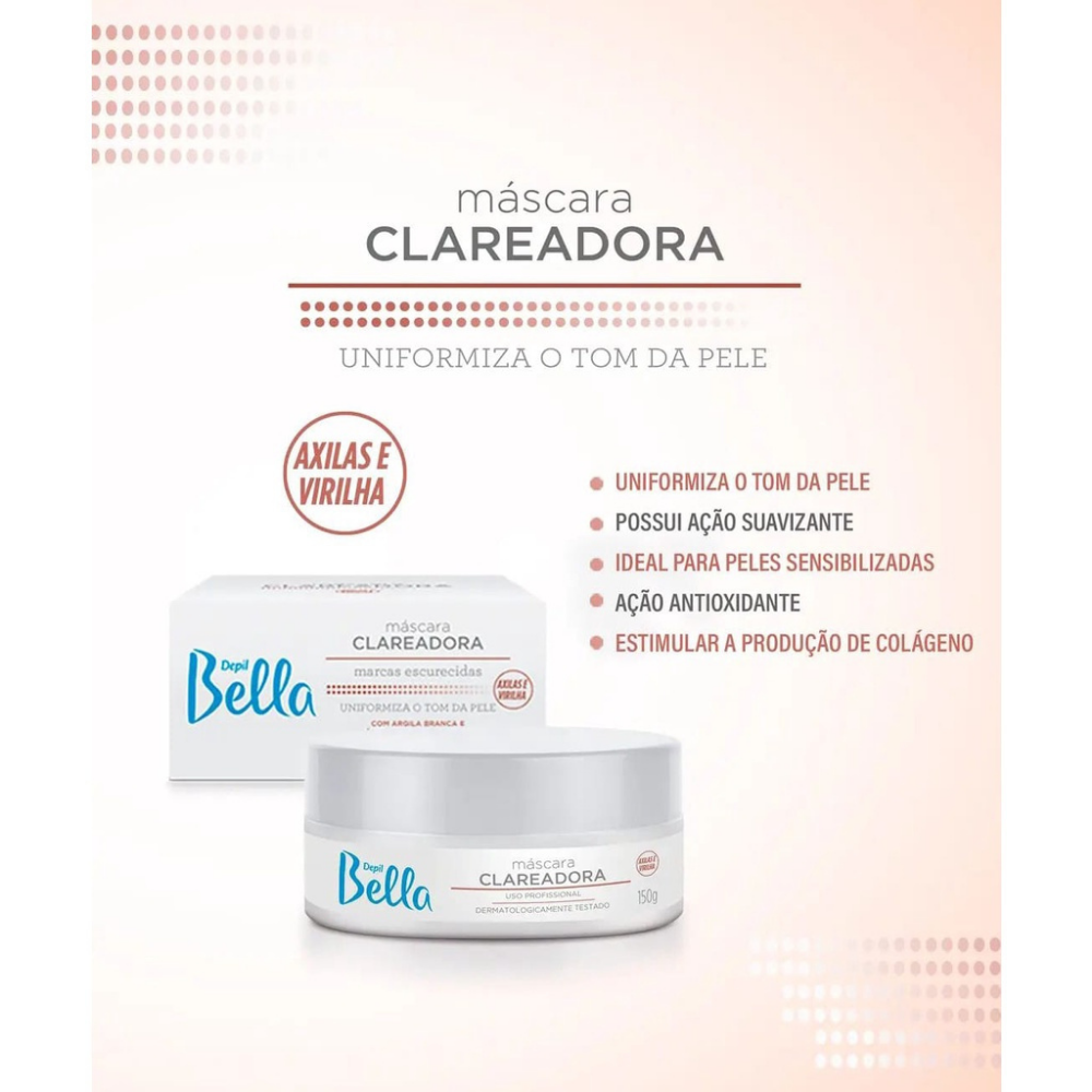 Kit Máscara E Sérum Clareadores Depil Bella