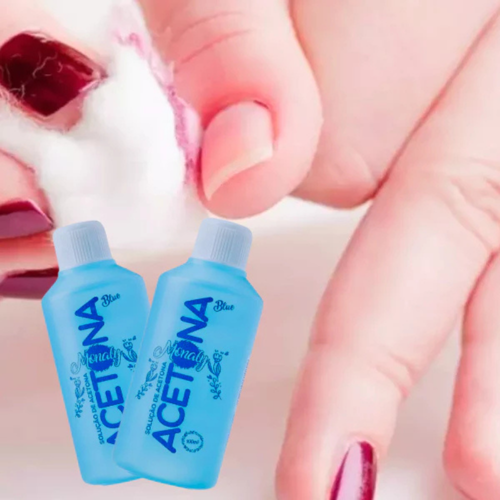 Removedor De Esmalte a Base Acetona Monaly Blue 100ml