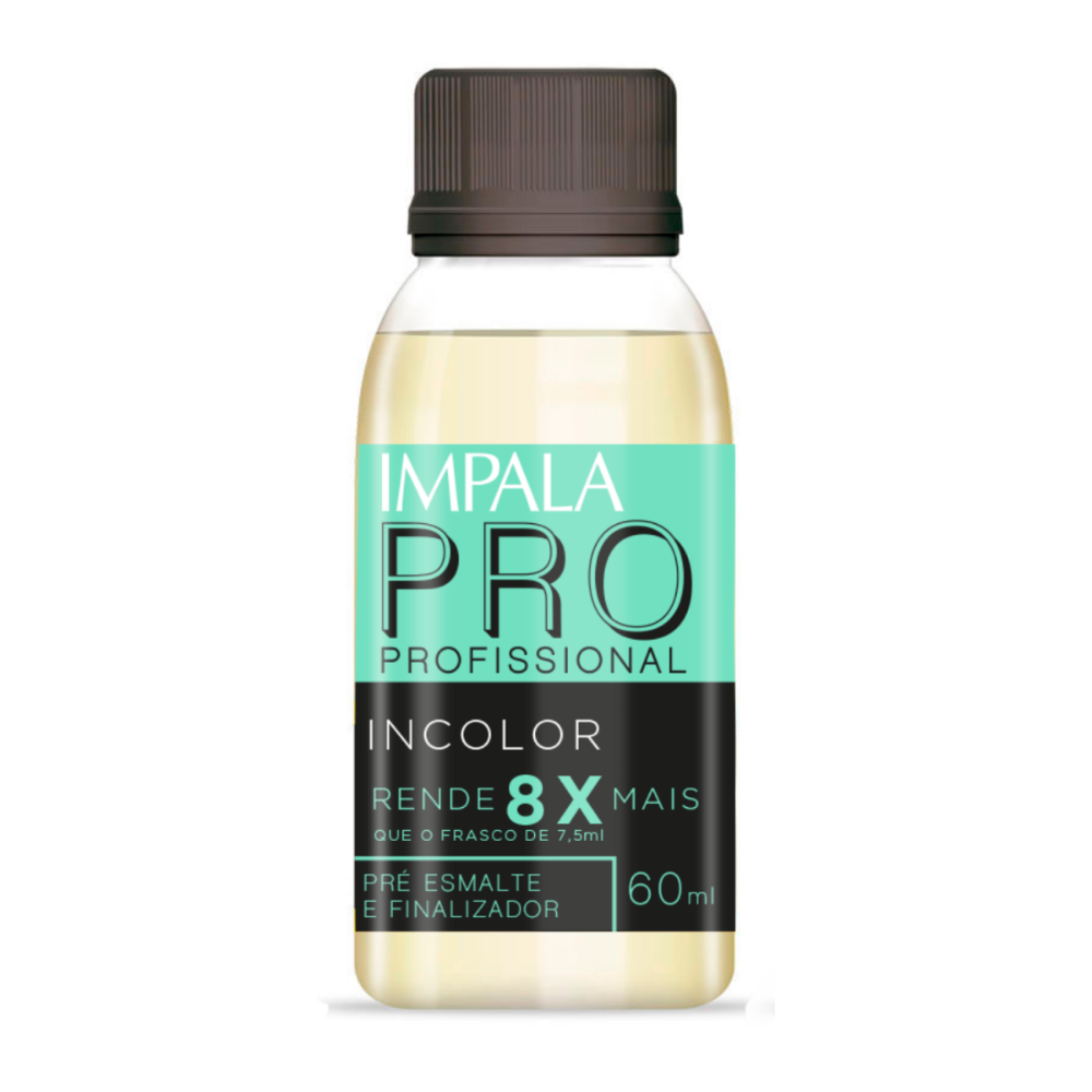Refil Esmalte Impala Tratamento Linha Profissional Incolor 60ml
