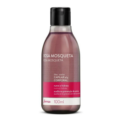Óleo Capilar E Corporal Farmax 100ml Rosa Mosqueta