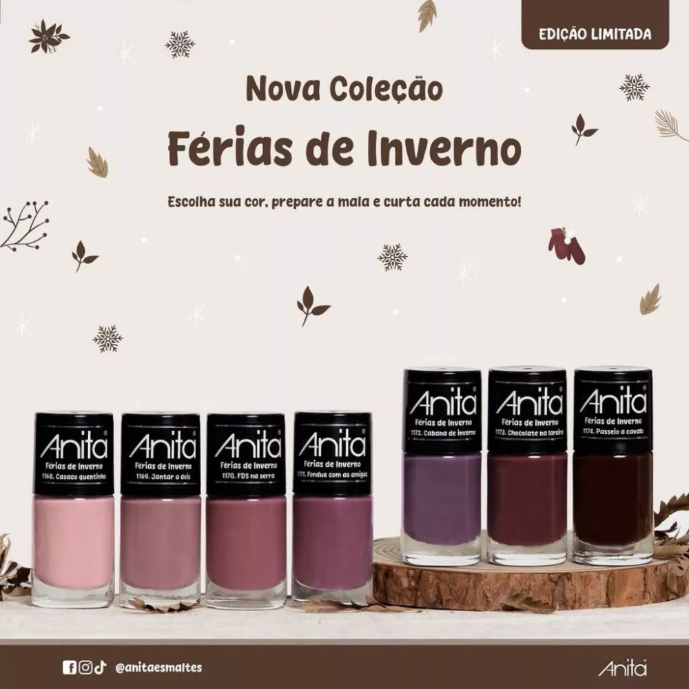 Esmalte Anita Férias De Inverno Fondue Com As Amigas 10ml