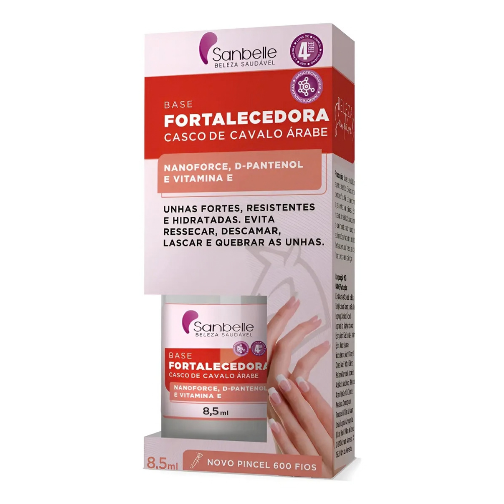 Base Sanbelle Fortalecedora Casco De Cavalo Árabe 8,5ml
