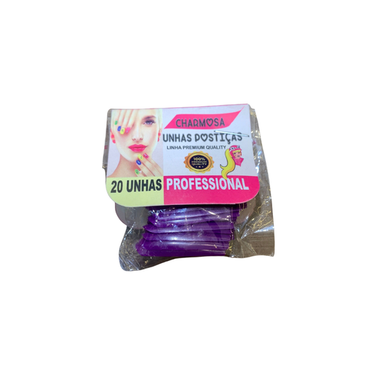 Unhas Postiças Premium Professional 20 Unidades Charmosa
