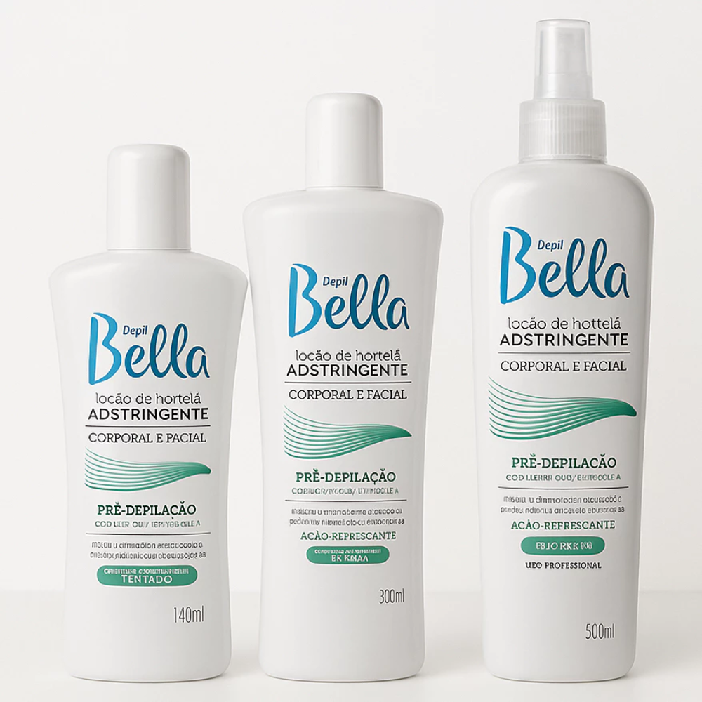 Loção Pré Depilatória Adstringente De Hortelã Depil Bella