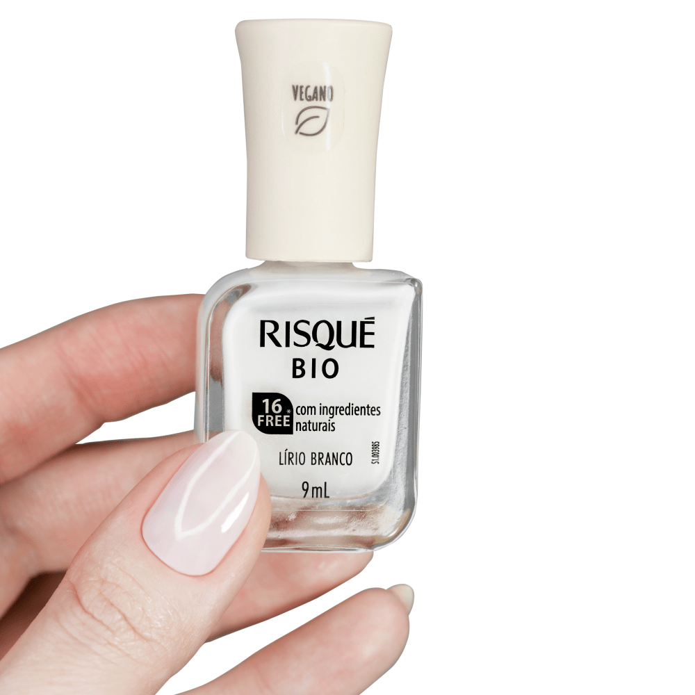 Esmalte Risqué Cremoso Bio 9ml Lírio Branco