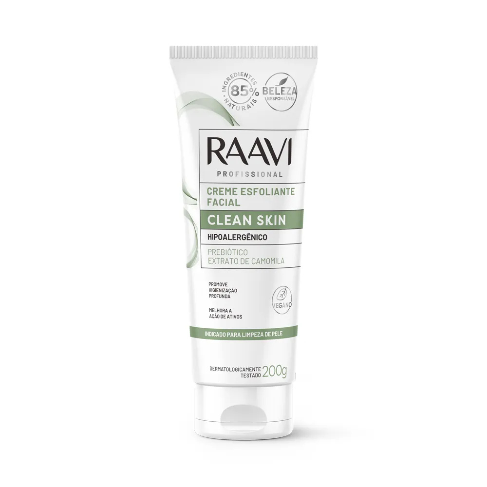 Creme Esfoliante Facial Clean Skin Raavi 200g