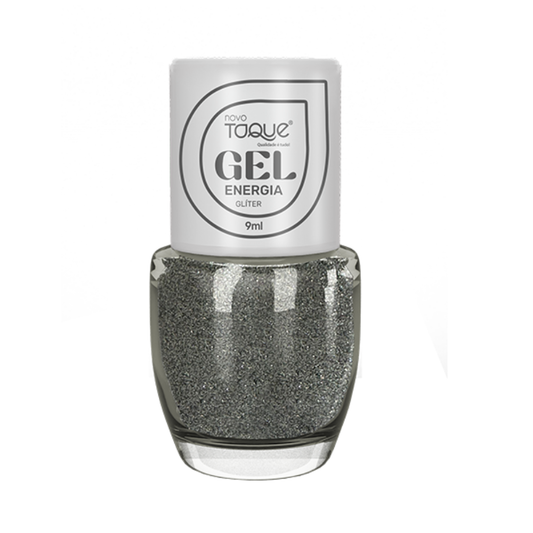 Esmalte Novo Toque Glitter Efeito Gel Energia 9ml
