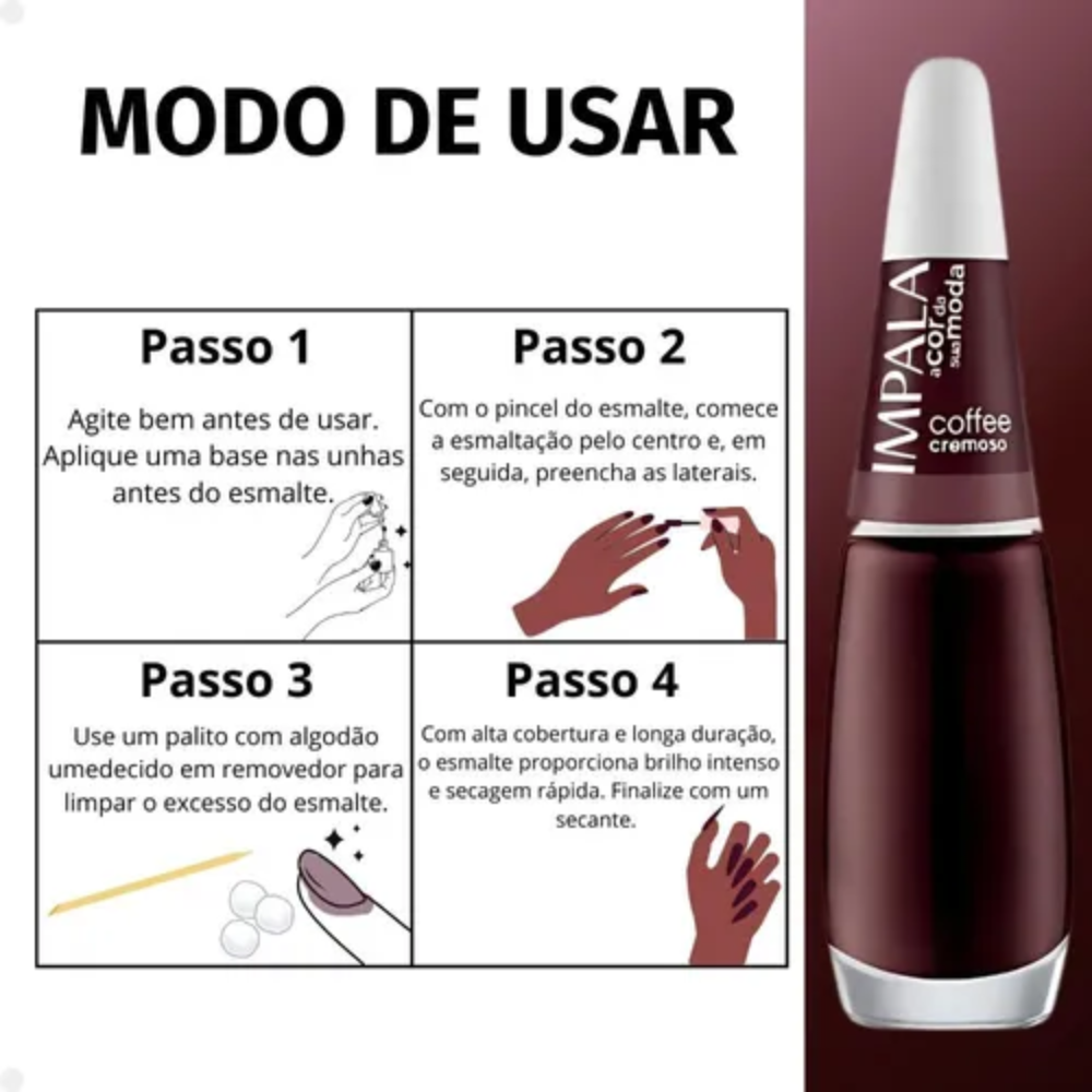 Esmalte Impala Cremoso Coffee 7,5ml