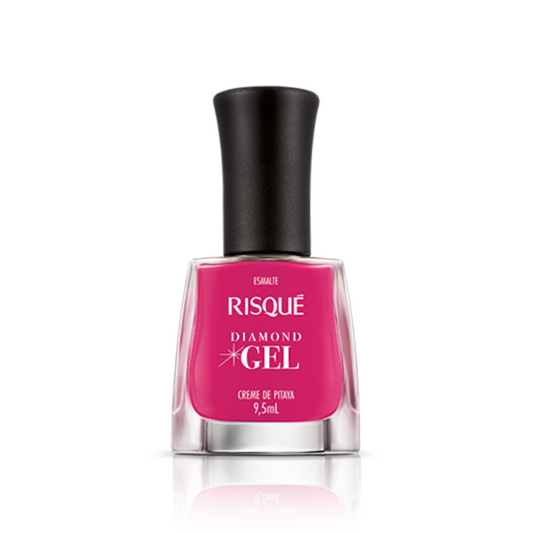 Esmalte Risqué Diamond Gel Creme De Pitaya 9,5ml - Rosa - Diamond Gel