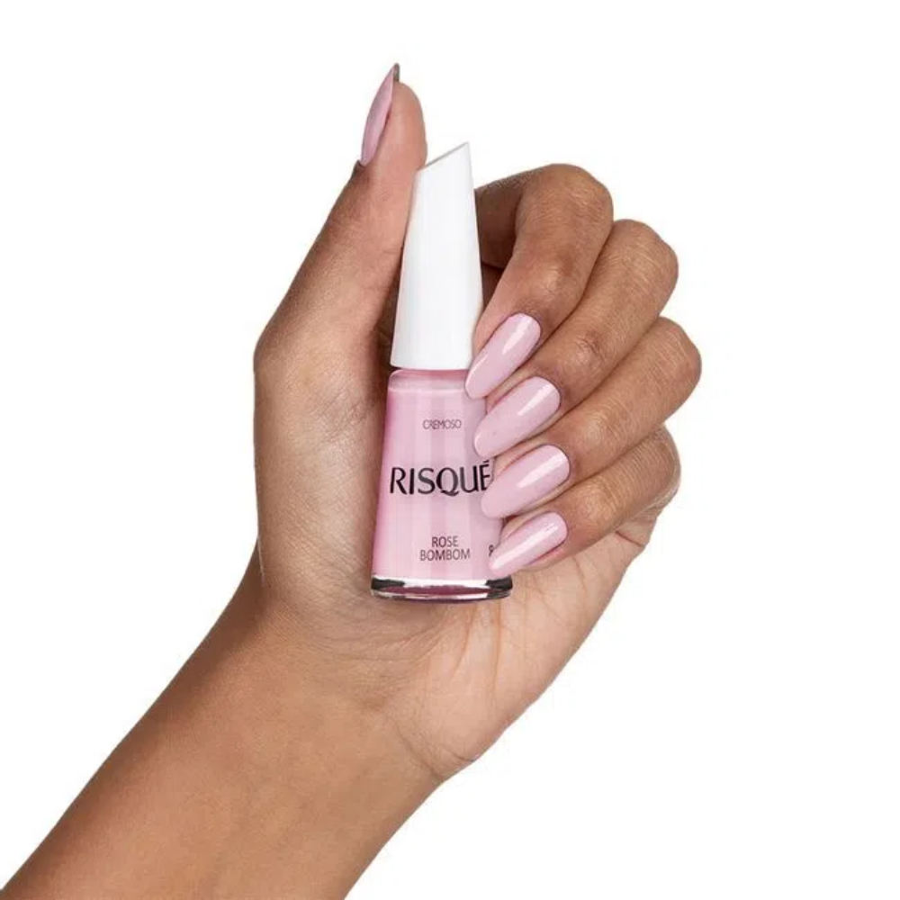 Esmalte Risqué Cremoso Rose Bombom 8ml - Rosa