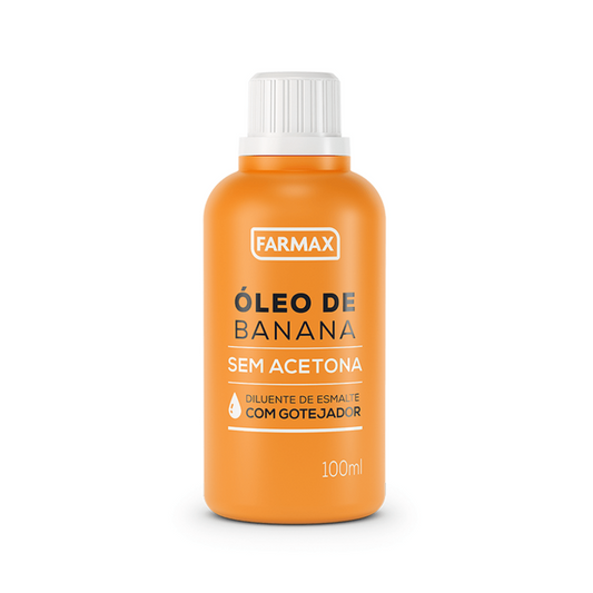 Óleo De Banana Sem Acetona 100ml Farmax
