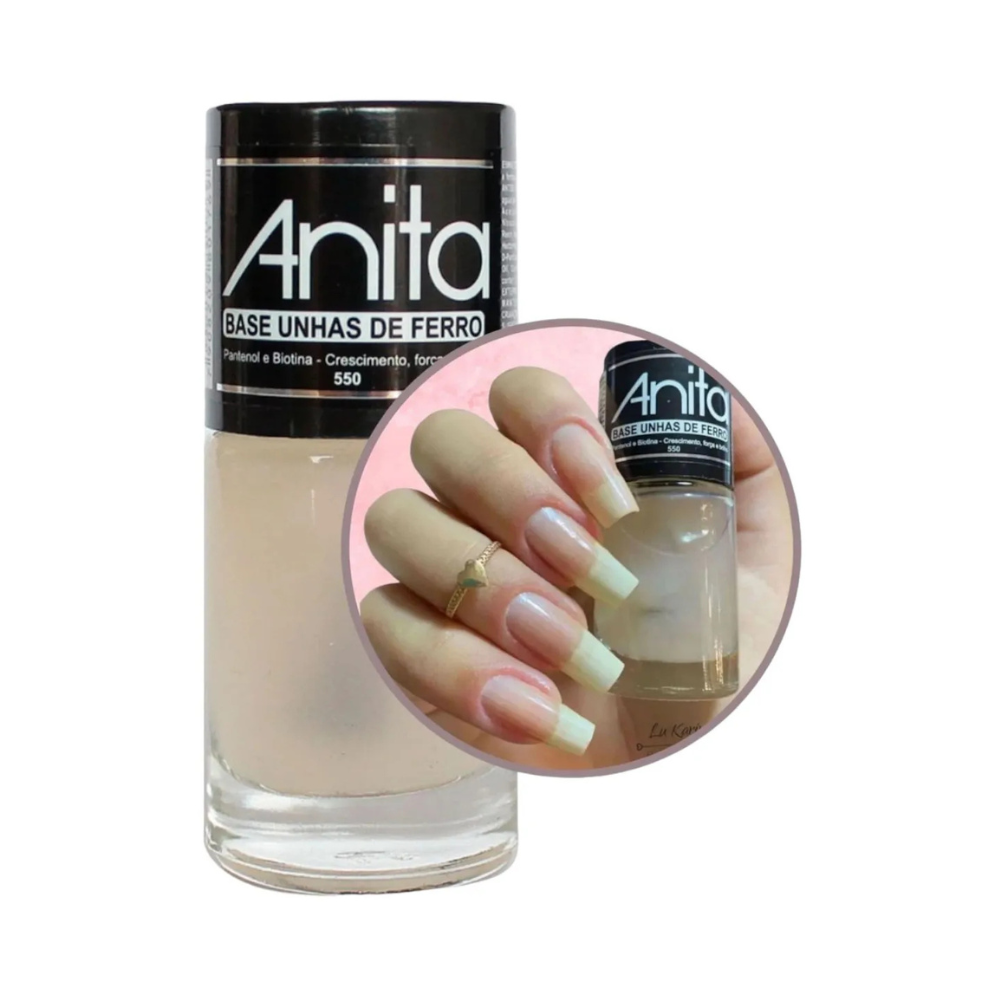 Esmalte Anita Tratamento Base Unhas De Ferro 10ml