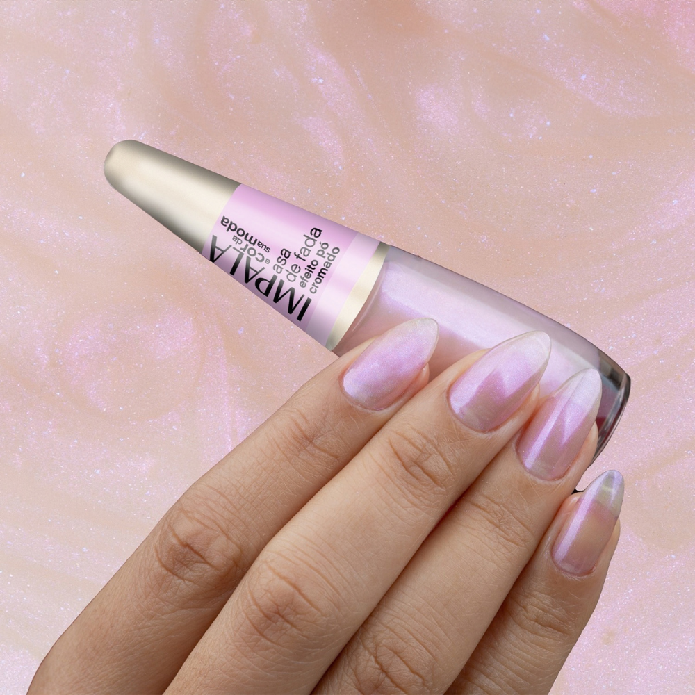 Esmalte Impala Efeito Pó Cromado Asa de Fada 7,5ml