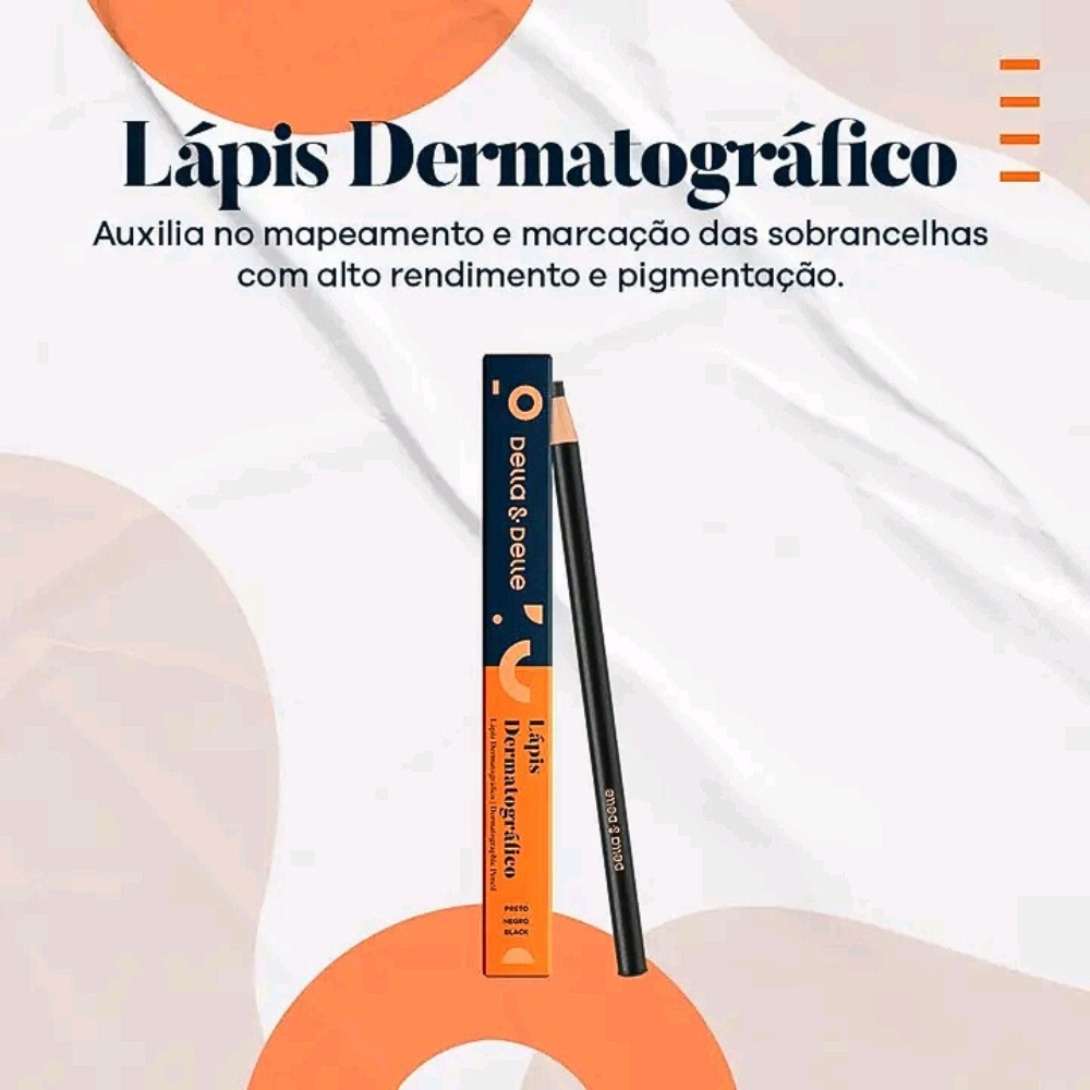 Lápis Dermatográfico Preto Della E Delle