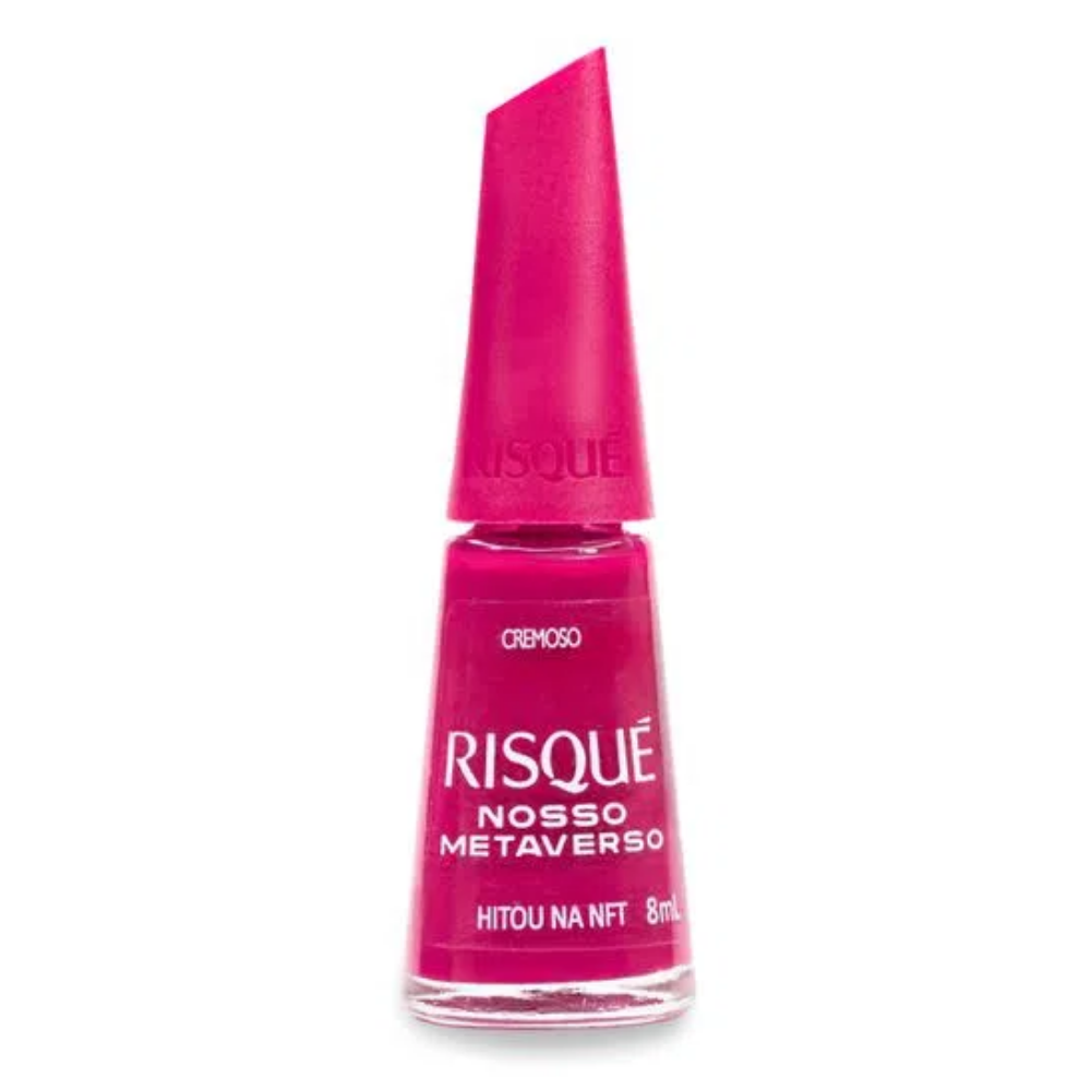 Esmalte Risqué Cremoso Hitou Na NFT 8ml - Rosa - Nosso Metaverso