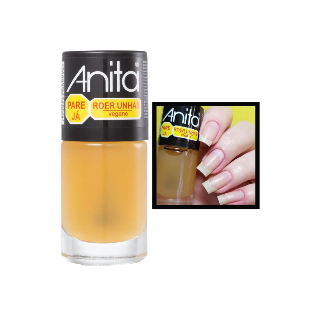 Esmalte Anita Tratamento Base Pare Já De Roer Unhas 10ml