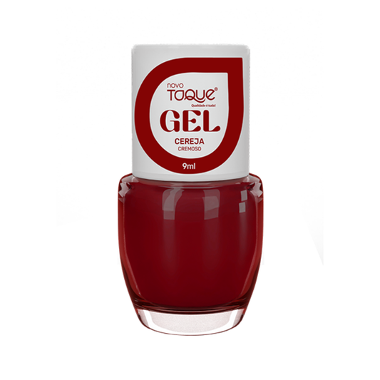 Esmalte Novo Toque Cremoso Efeito Gel Cereja 9ml