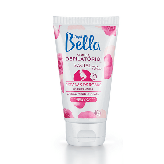 Creme Depilatório Corporal De Pétalas Rosas Depil Bella 40g