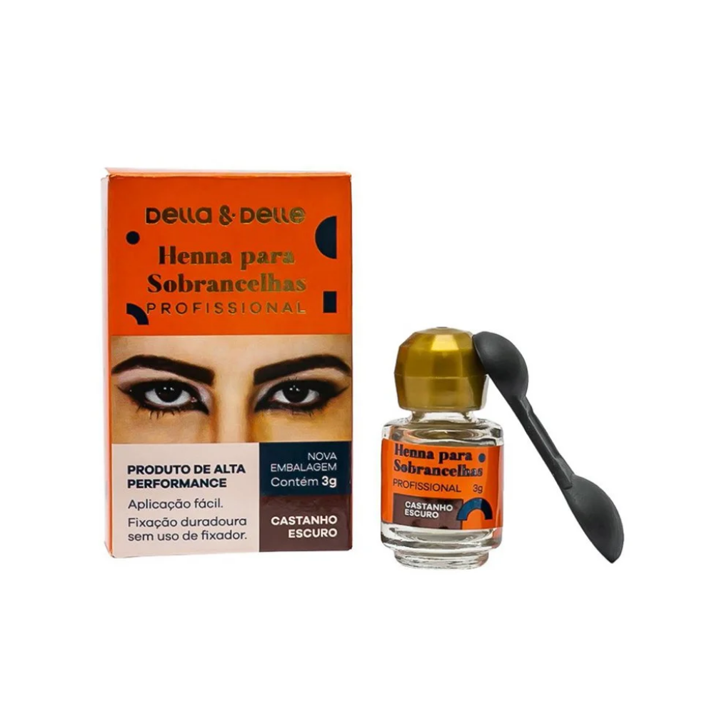 Henna Della E Delle 3g Castanho Escuro - Castanho Escuro