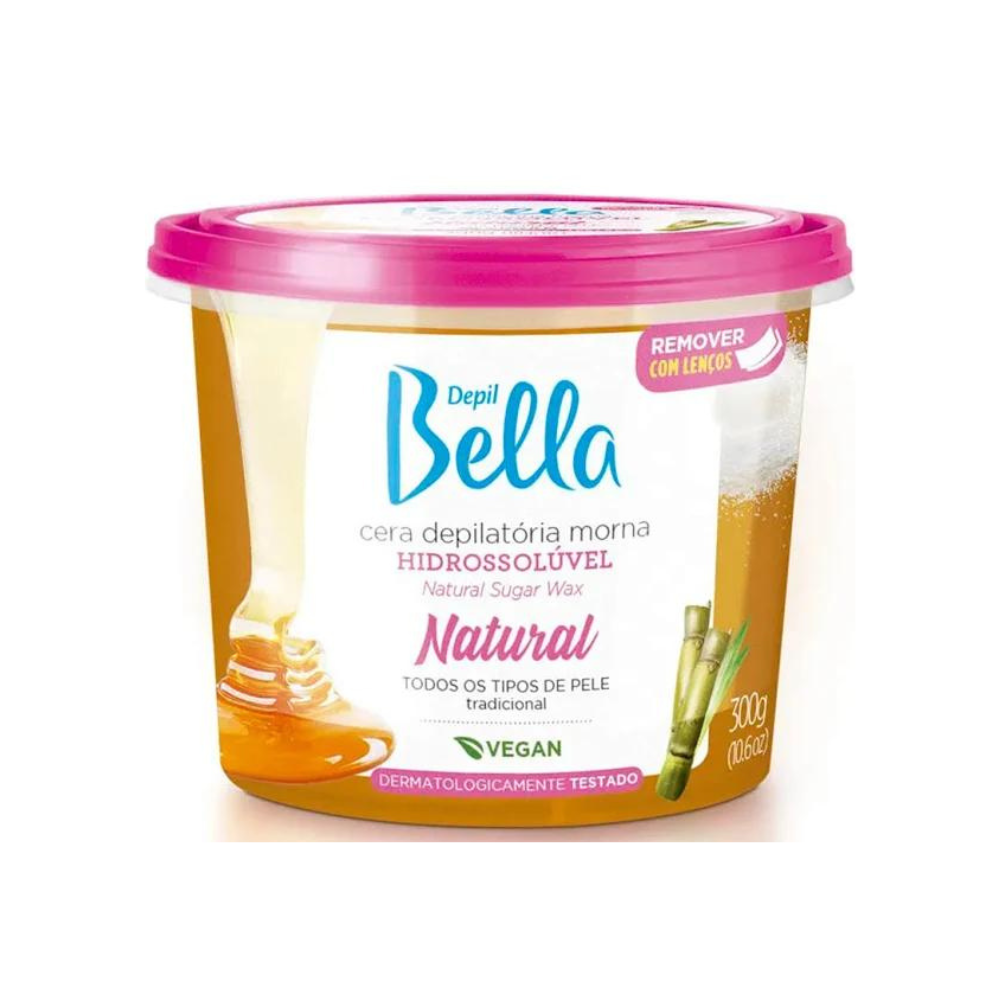 Cera Hidrossolúvel Natural Depil Bella 300g