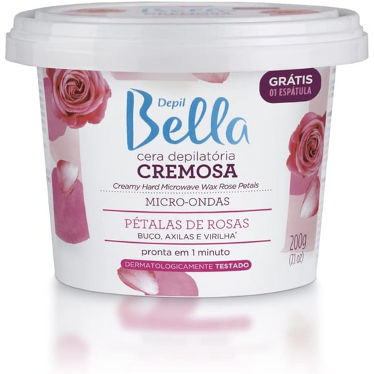 Cera De Micro-ondas Pétalas De Rosas Depil Bella 200g