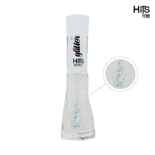 Esmalte Hits Glitter Clear Jelly 8ml