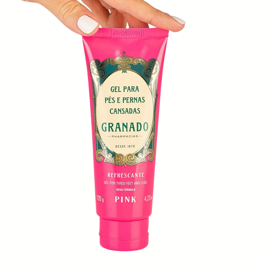 Gel Para Pés E Pernas Cansadas Pink Granado 120g