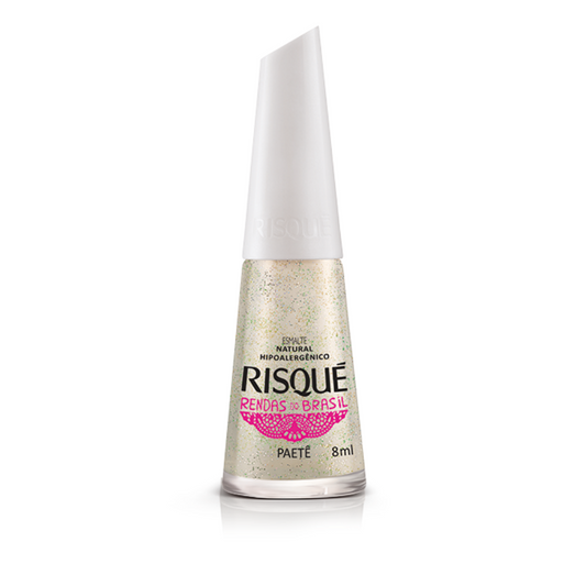Esmalte Risqué Natural Paetê 8ml