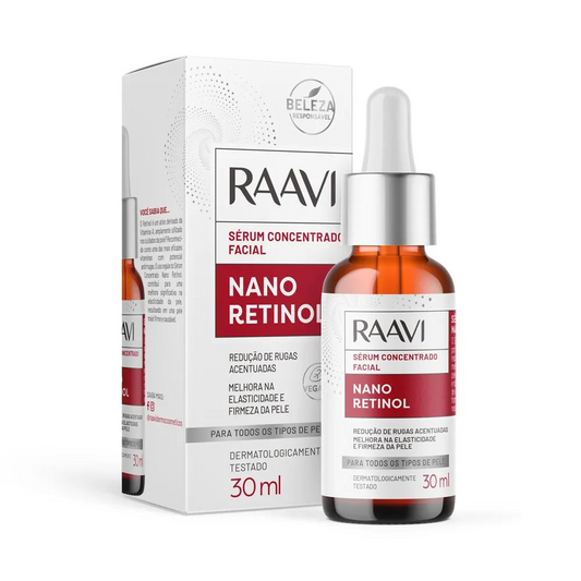 Sérum Facial Concentrado Nano Retinol Raavi 30g