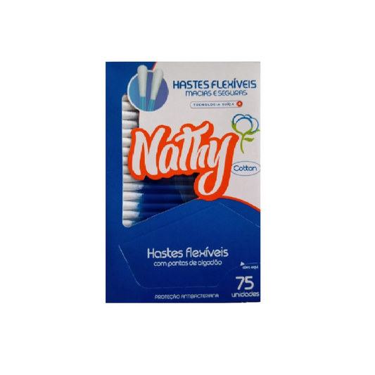 Hastes Flexiveis Nathy Cotton 75 Unidades